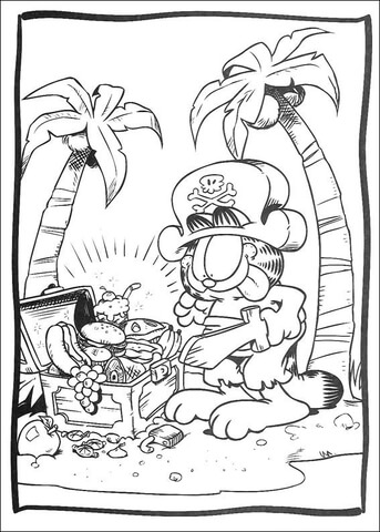 Treasure Hunt  Coloring Page